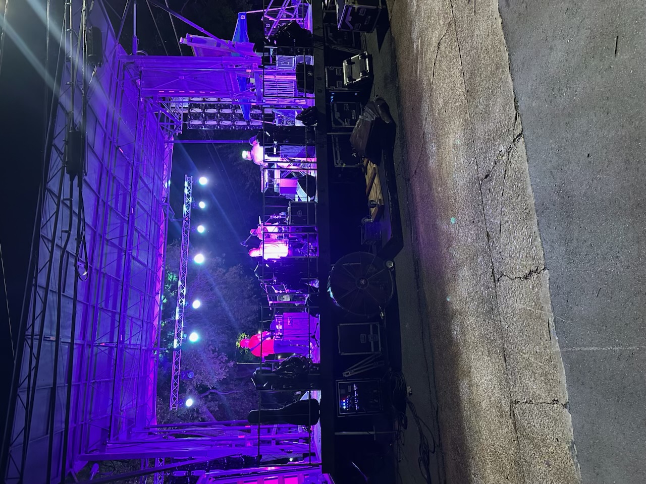 Covered Stage & Live Band